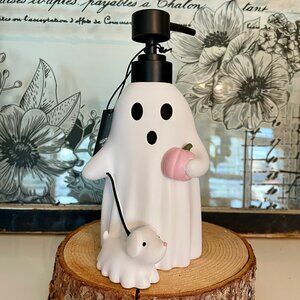 NEW WITH TAGS Kassatex Ghost Walking Dog Soap Pump Dispenser for Bath or Kitchen